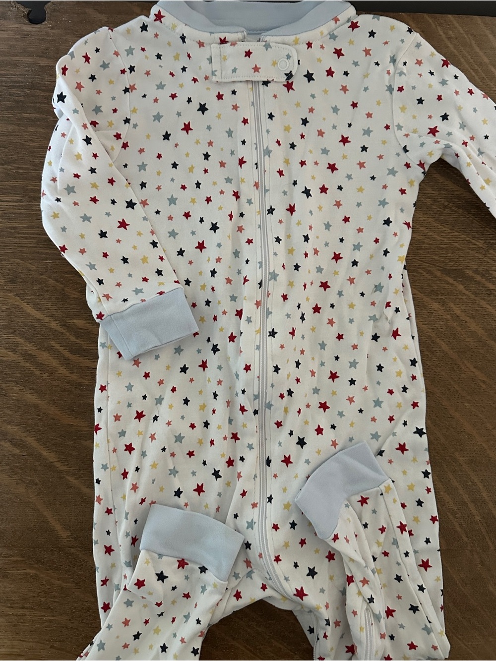 Willow Trunk Brand White Star Print Zip One-Piece
